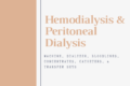 Hemodialysis& Peritoneal Dialysis Market